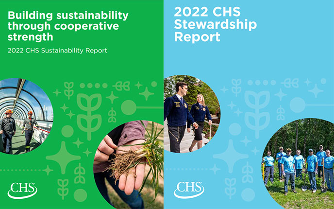 Covers of 2022 Sustainability and Stewardship Reports